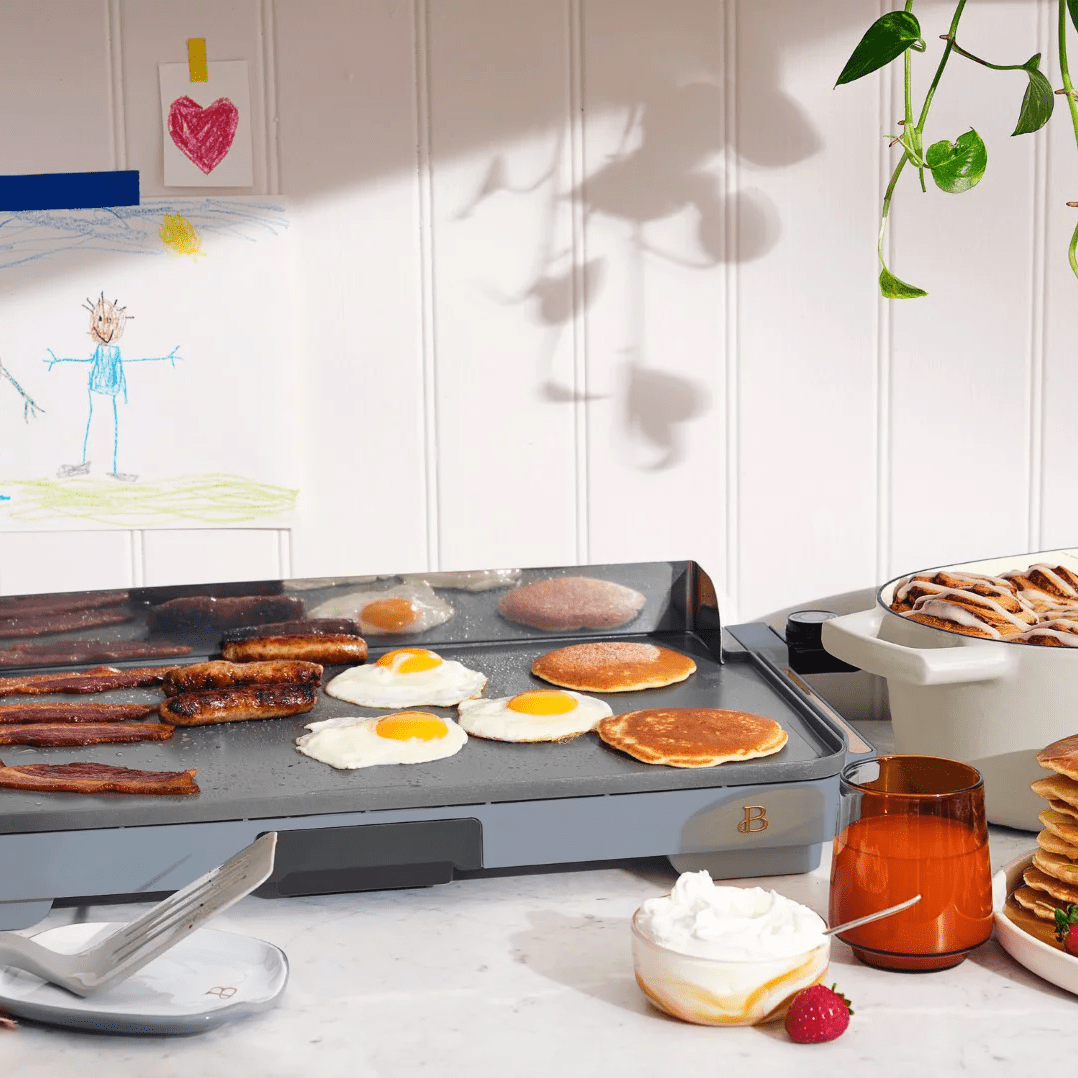 Beautiful 12in X 22in Extra Large Griddle Cornflower Blue By Drew Barrymore