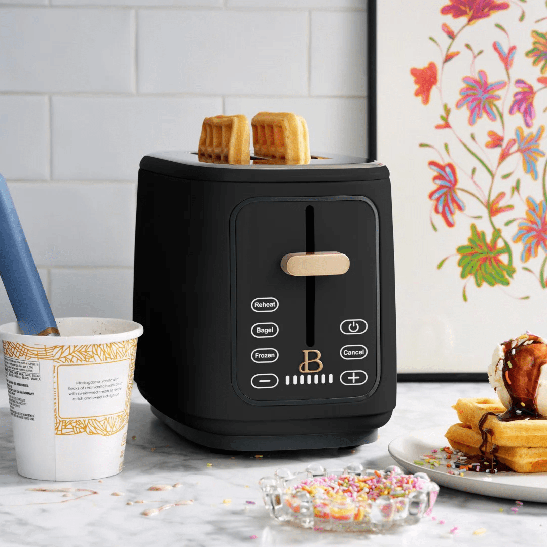 Beautiful 2 Slice Touchscreen Toaster Black Sesame By Drew Barrymore