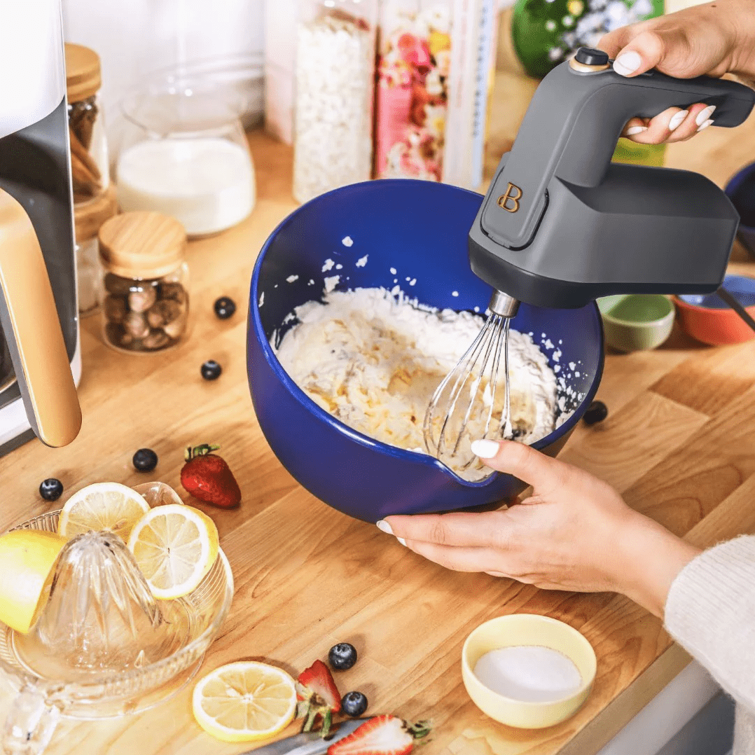 Beautiful Hand Mixer Oyster Grey By Drew Barrymore