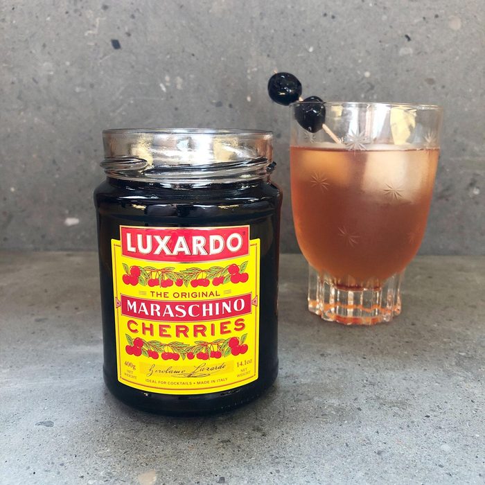Luxardo Cherries in a cocktail