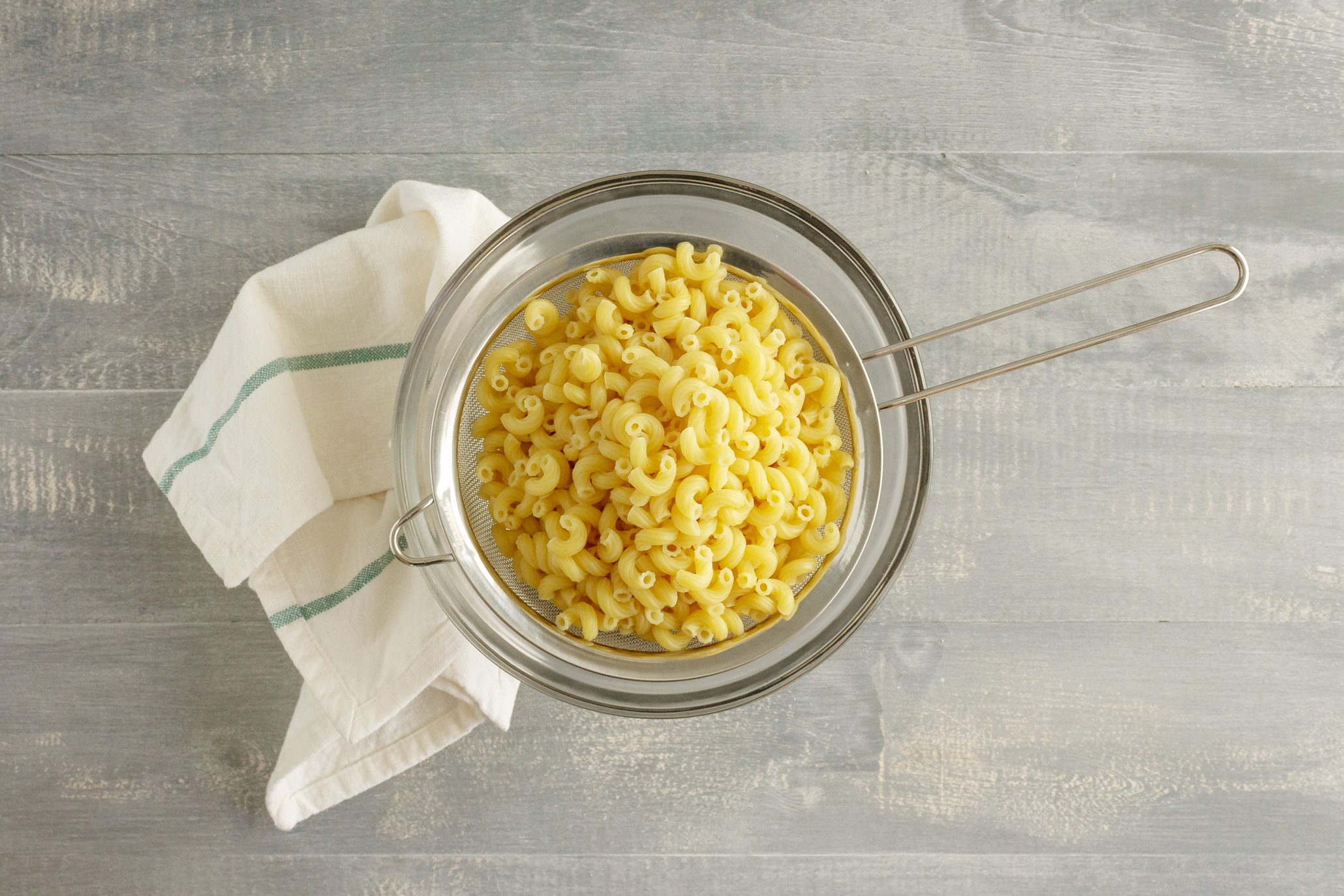 Ina Garten's Overnight Mac and Cheese cooked pasta