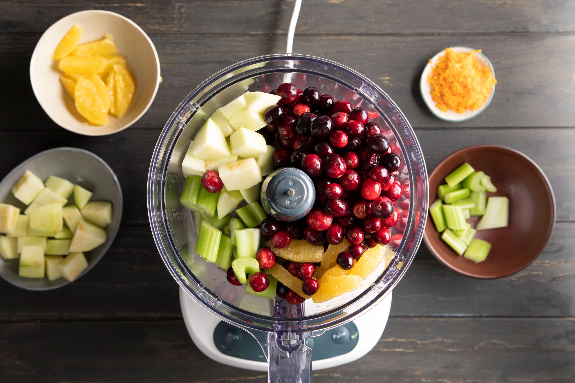 Cranberry Relish ingredient in the blender