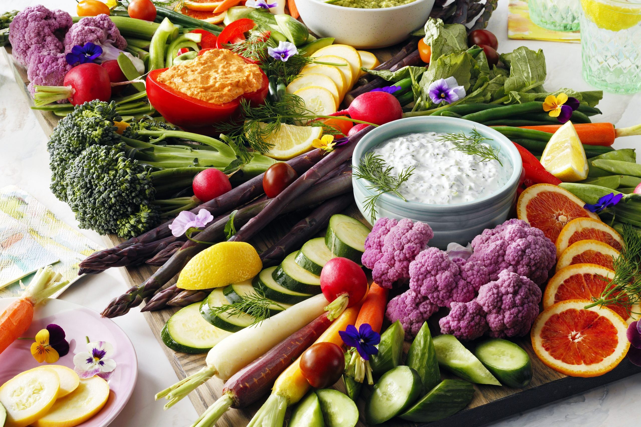 Colorful Crudités Platter