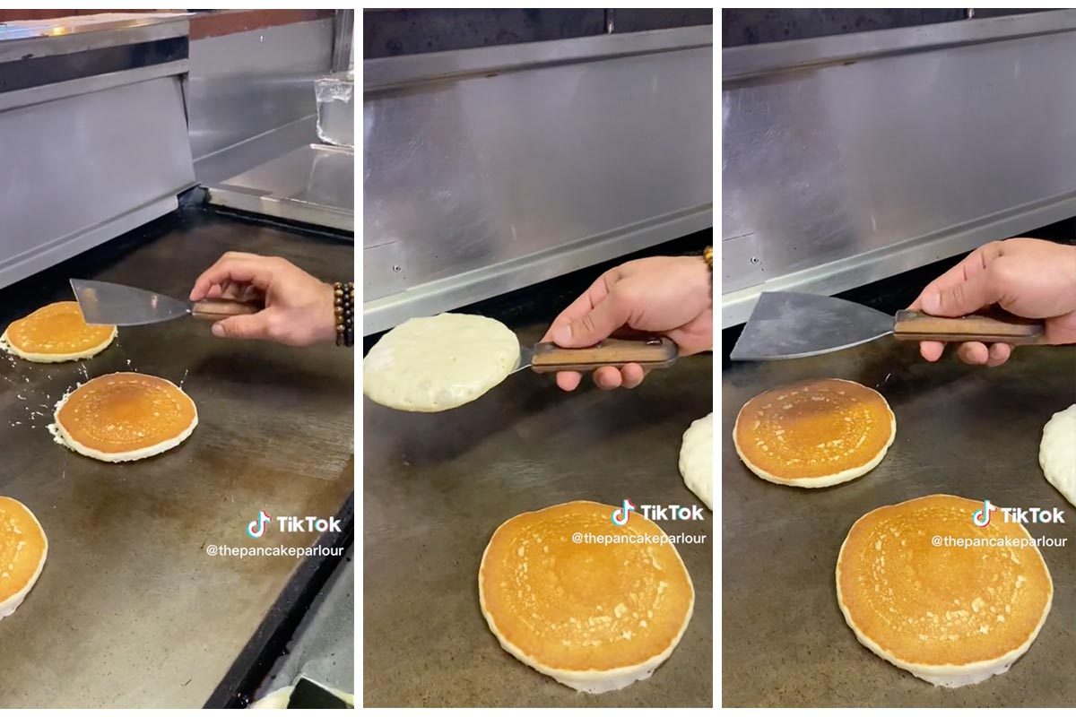 Here’s the Correct Way to Flip a Pancake Without Splattering Everywhere