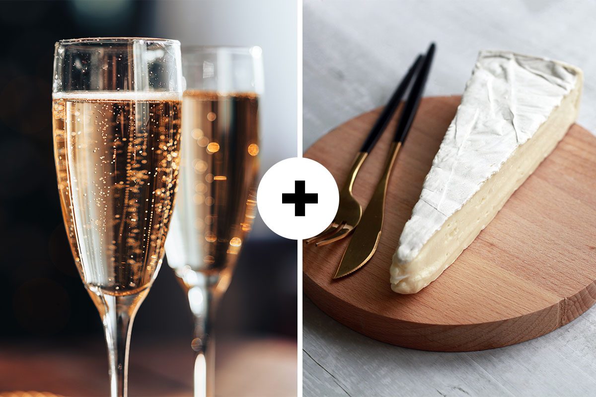 Champagne And Brie Wine And Cheese Pairing
