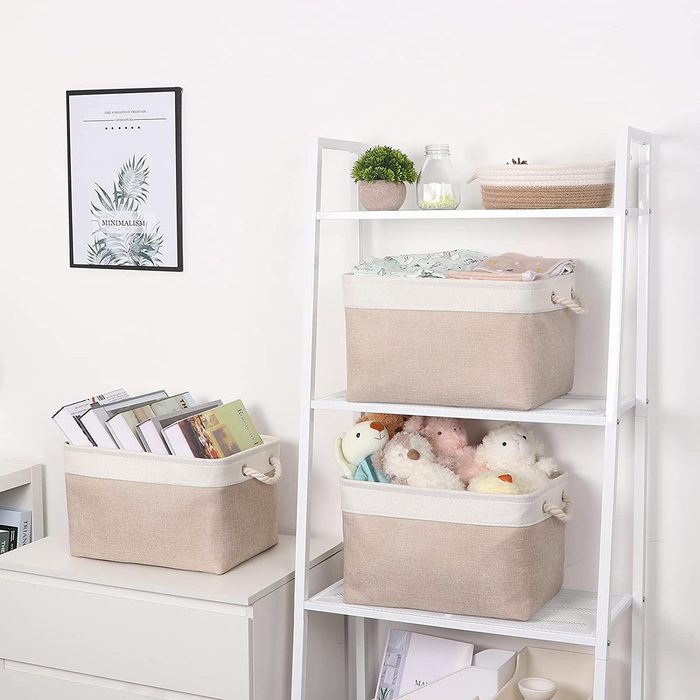 Bidtakay Baskets Large Fabric Storage Bins Ecomm Via Amazon.com