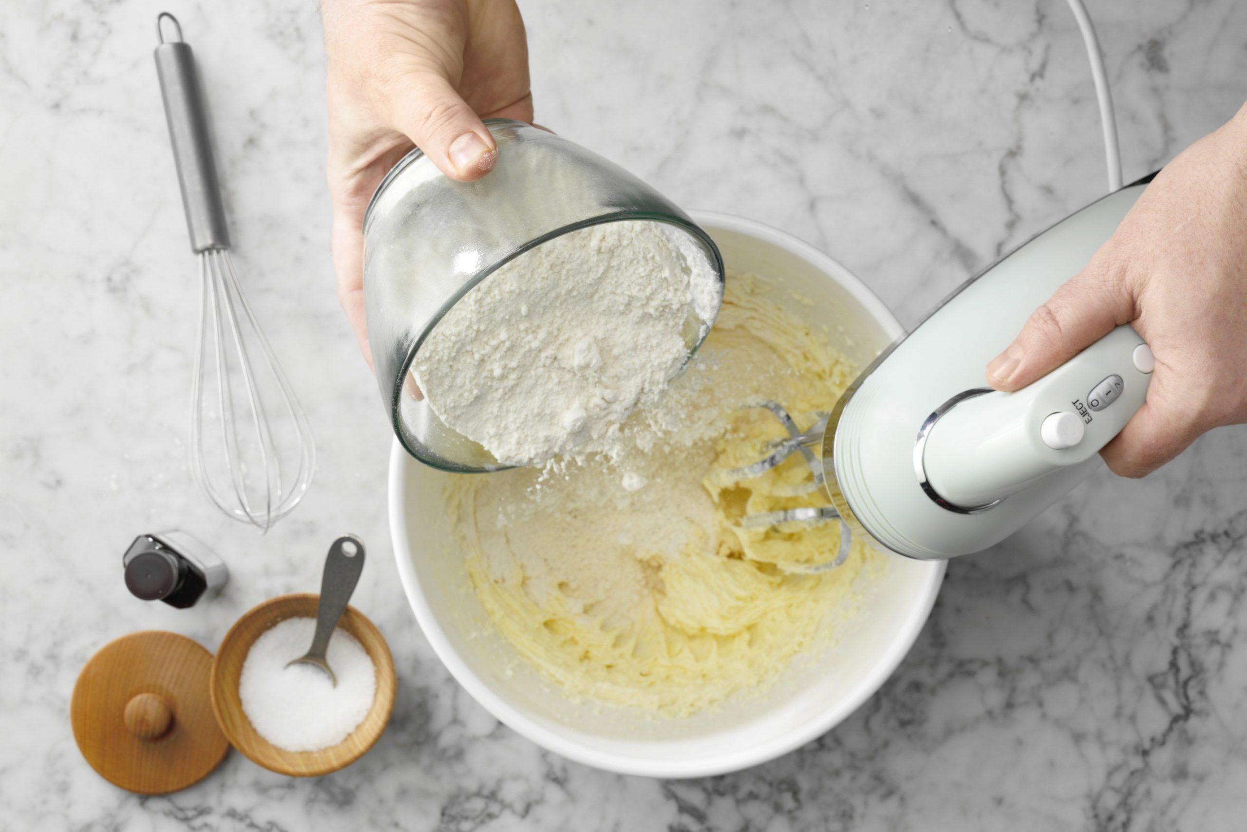 cream butter and sugar for Millionaire Bars