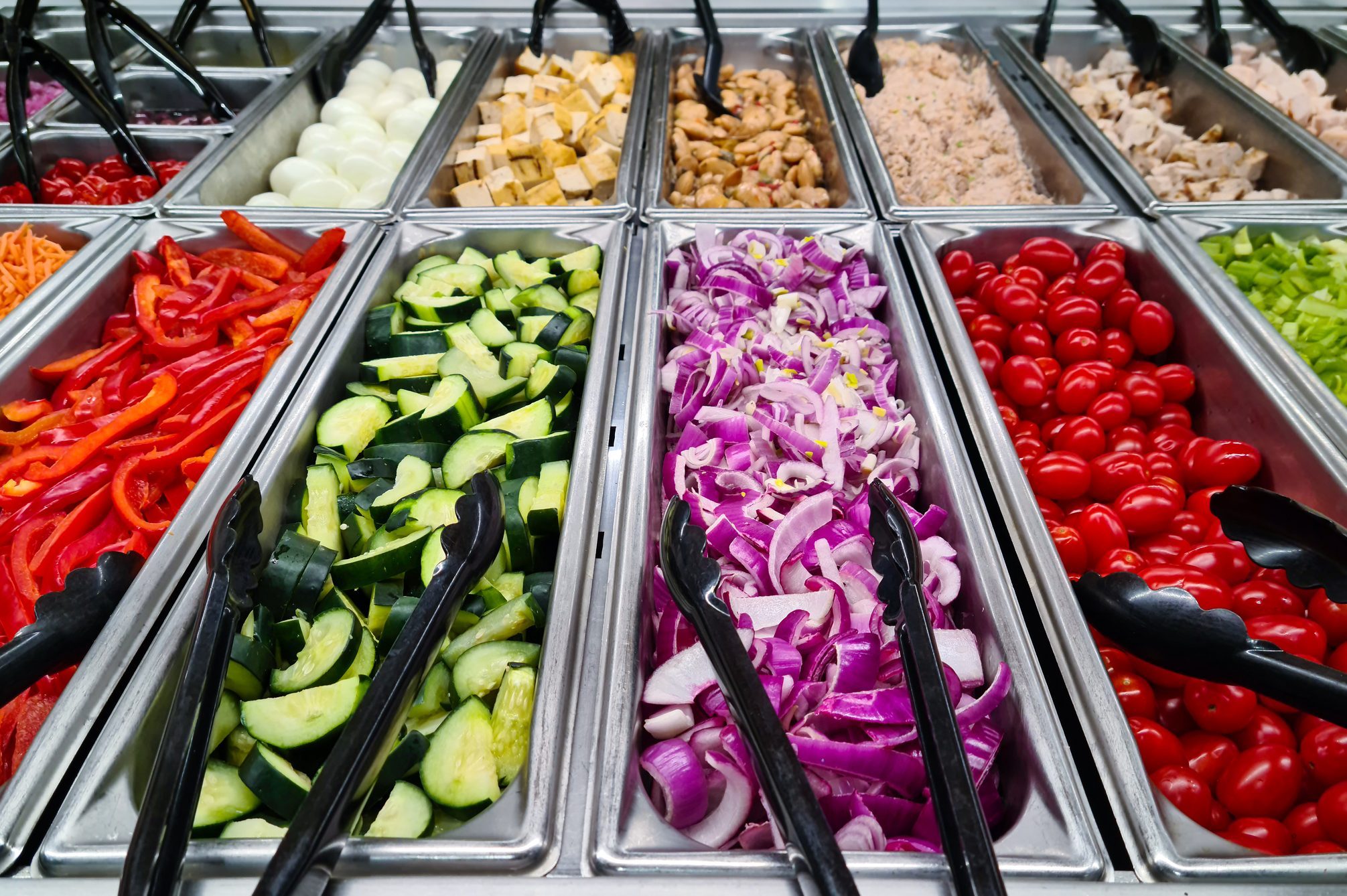 Self service food and salad restaurant