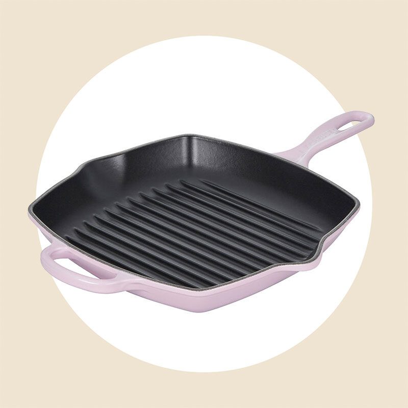 Le Creuset Signature Square Skillet Grill In Shallot