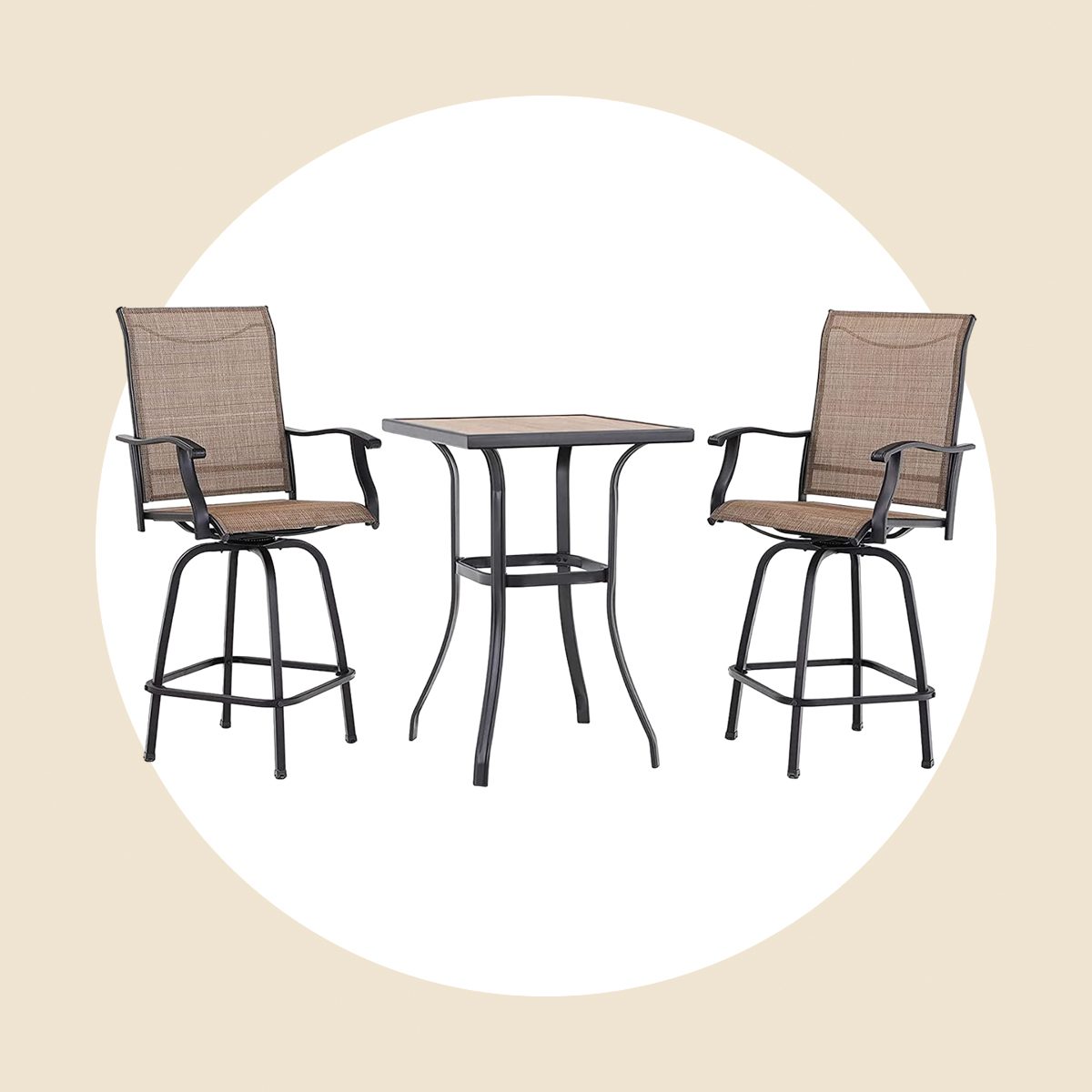 Swivel Bar Stool Set