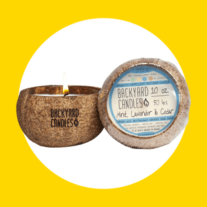 Backyard Candles Coconut Shell Candles Via Backyardcandles.com Ecomm