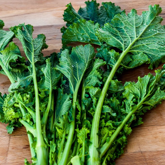 Bunch Of Vibrant Turnip Greens