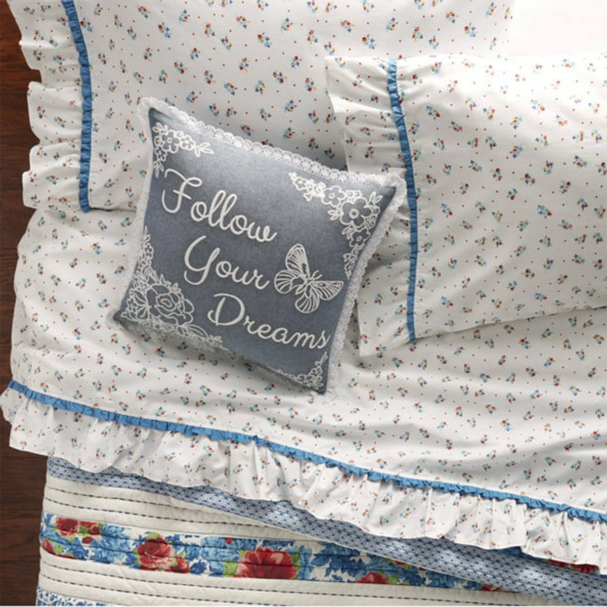 Multicolor Cotton Bed Sheet Set