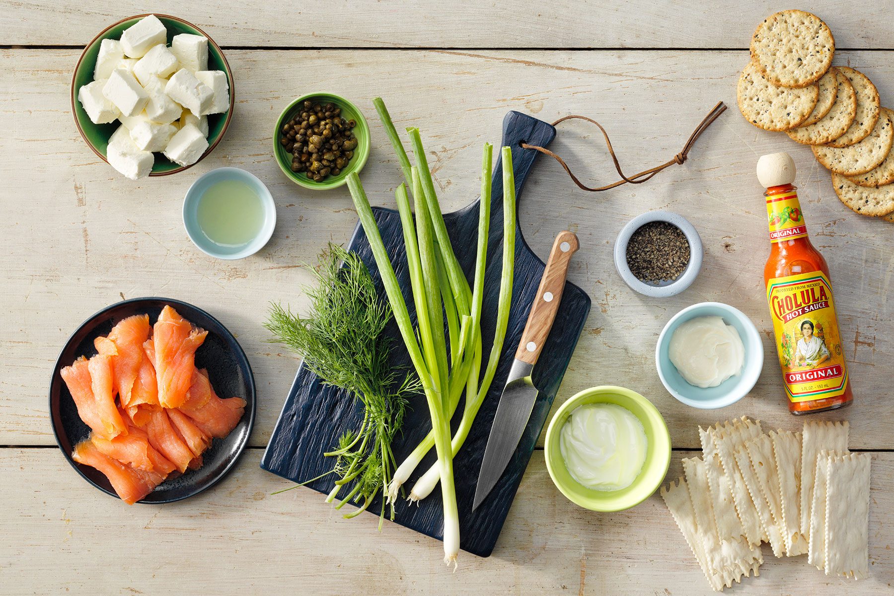 Ingredients of Smoked Salmon Dip