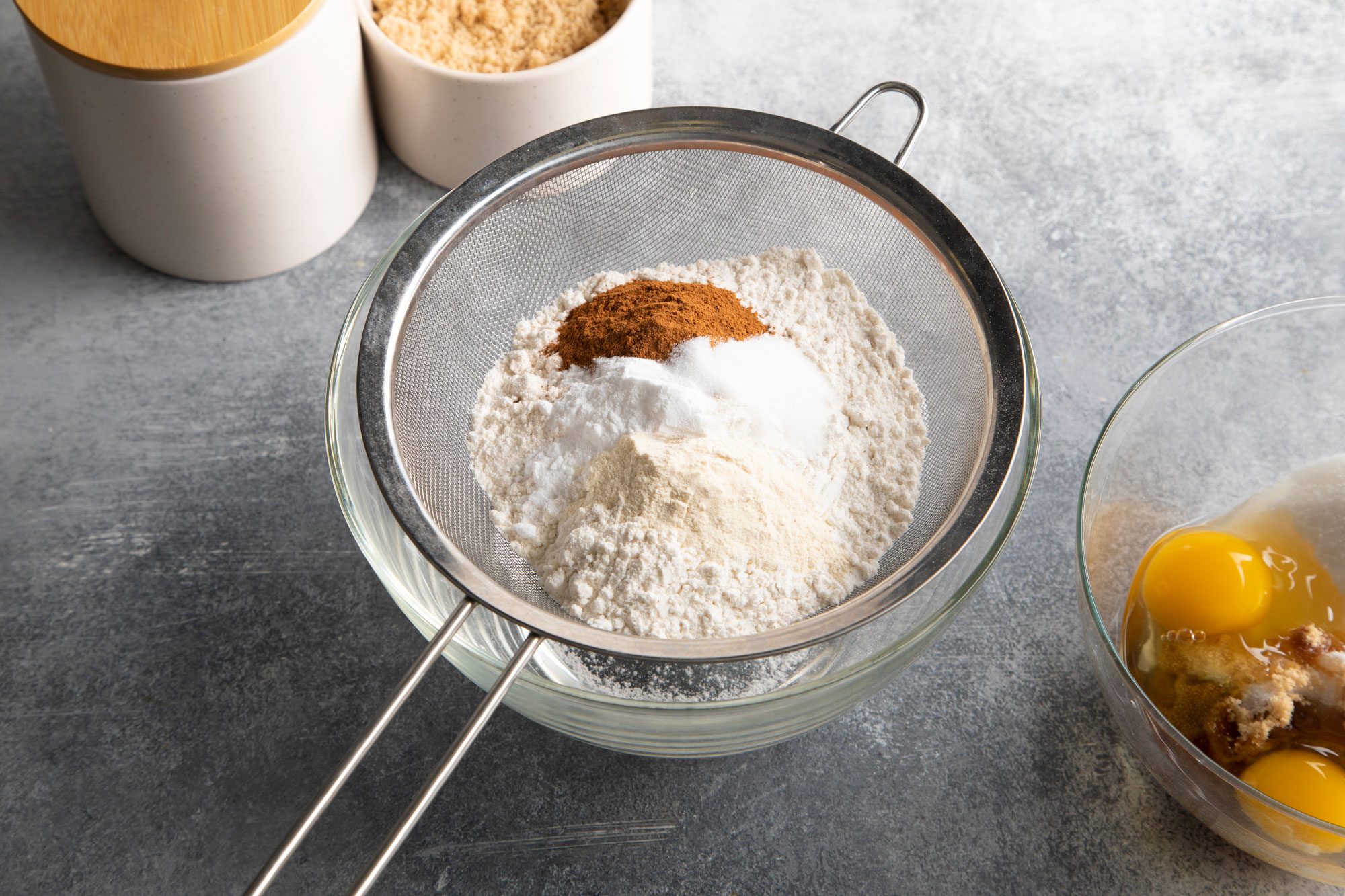 Gluten Free Pumpkin Bread sift ingredients