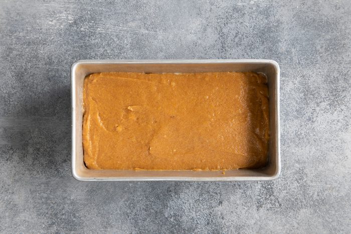 Gluten Free Pumpkin Bread poured into pan