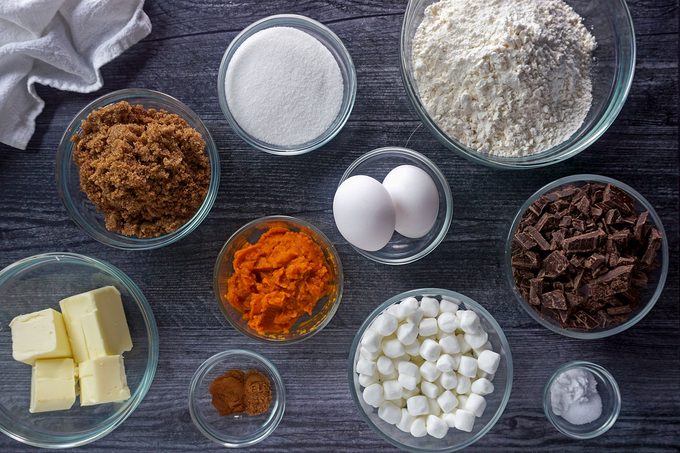 Pumpkin Smores Cookie Ingrdients