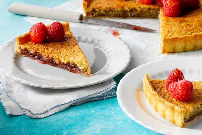 Baked Tart with Berries as Toppings on plates