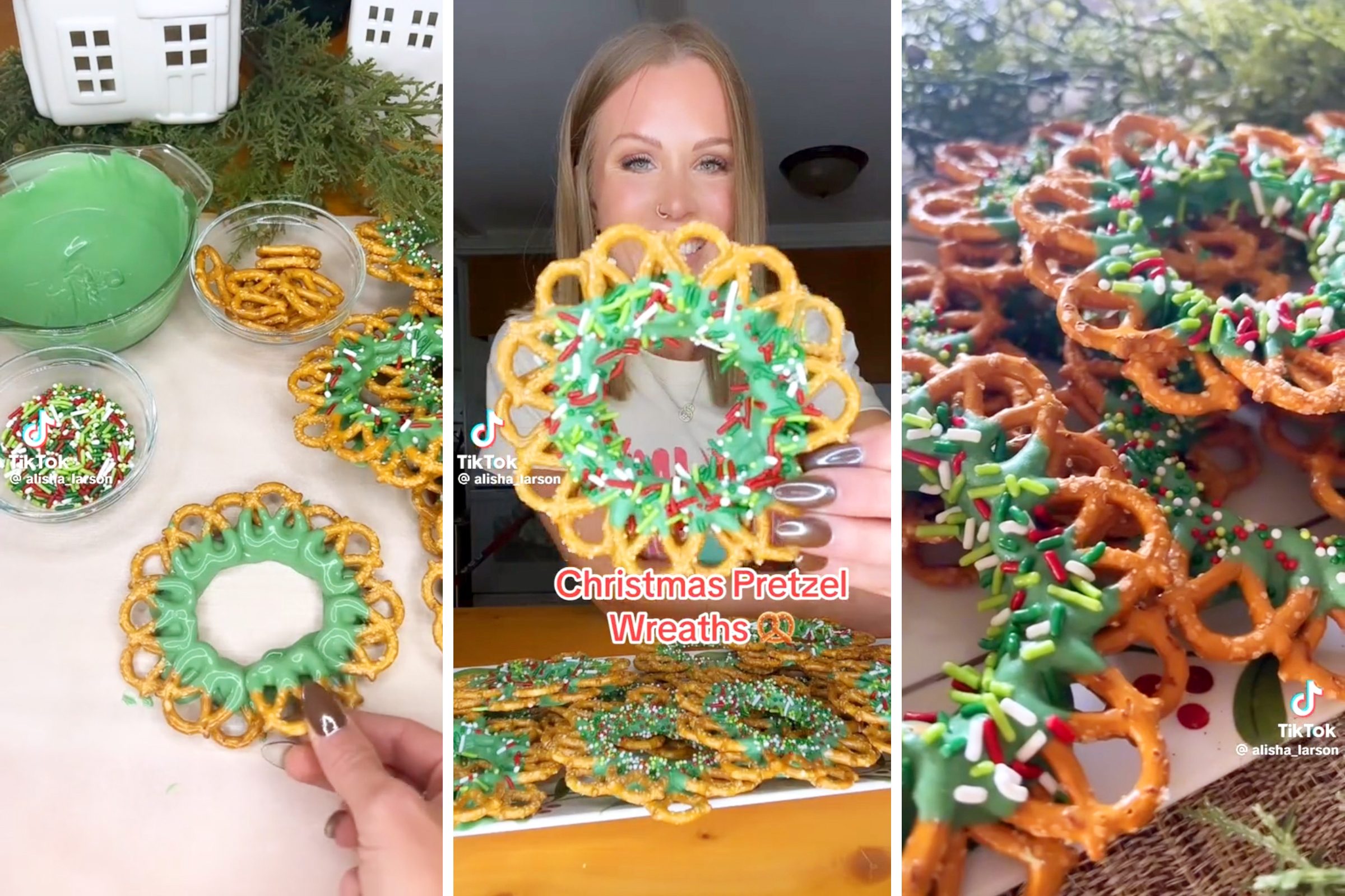 How to Make No-Bake Christmas Pretzel Wreaths for a Super Festive Treat