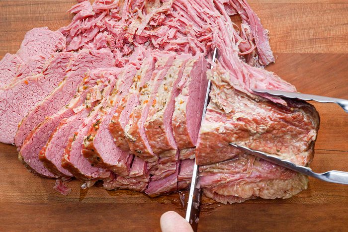 Slicing Corned Beef
