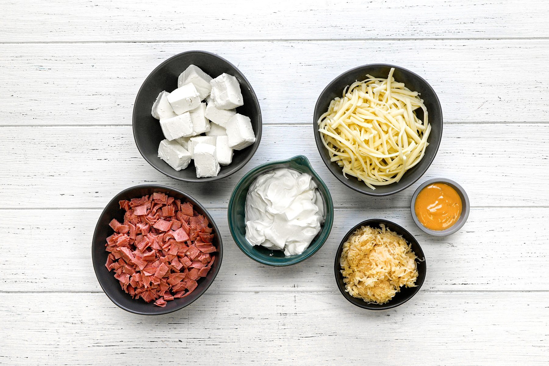 Ingredients for Reuben Dip