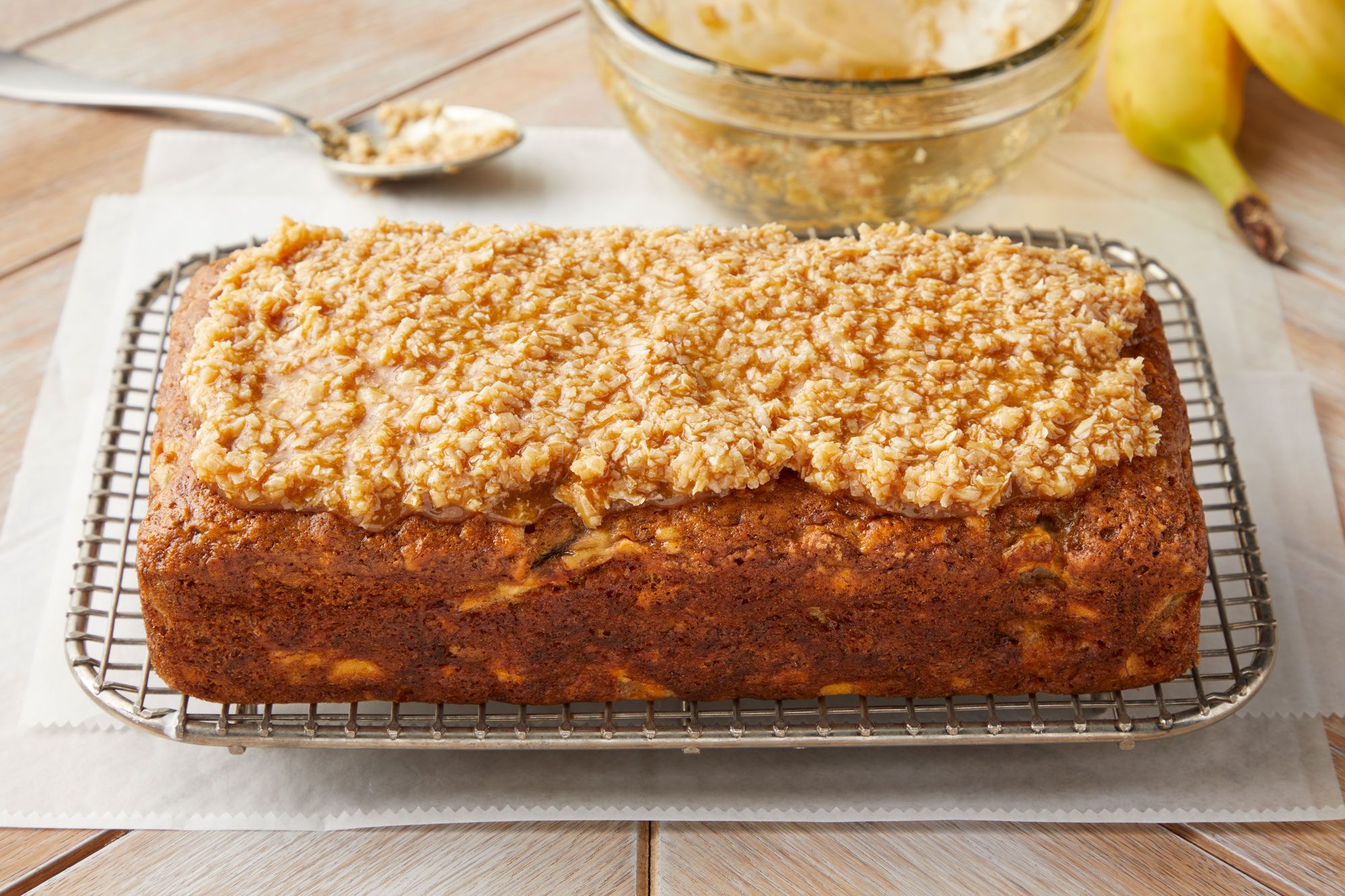Delicious Apple Banana Bread served in a plate
