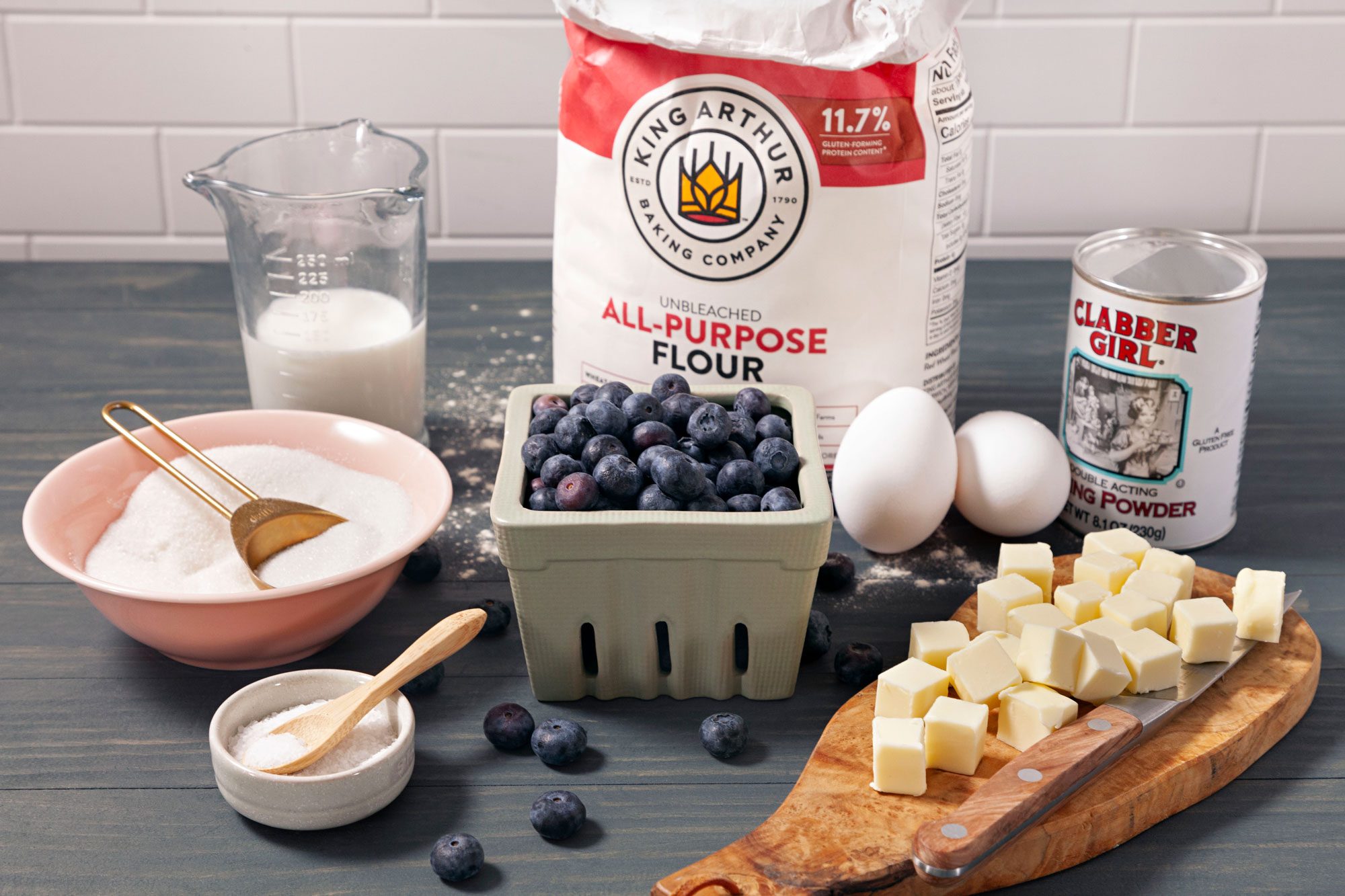 All Ingredients for Blueberry Scones