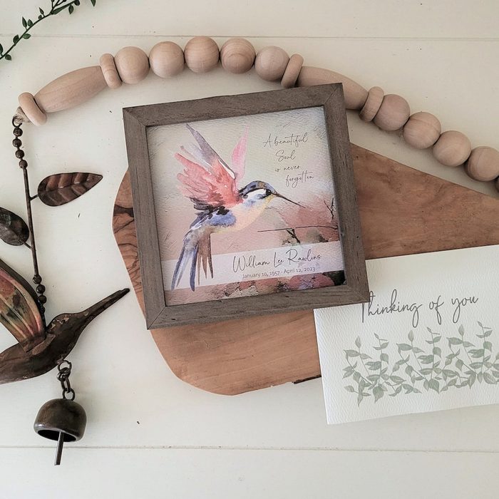 Hummingbird Memorial Ornament