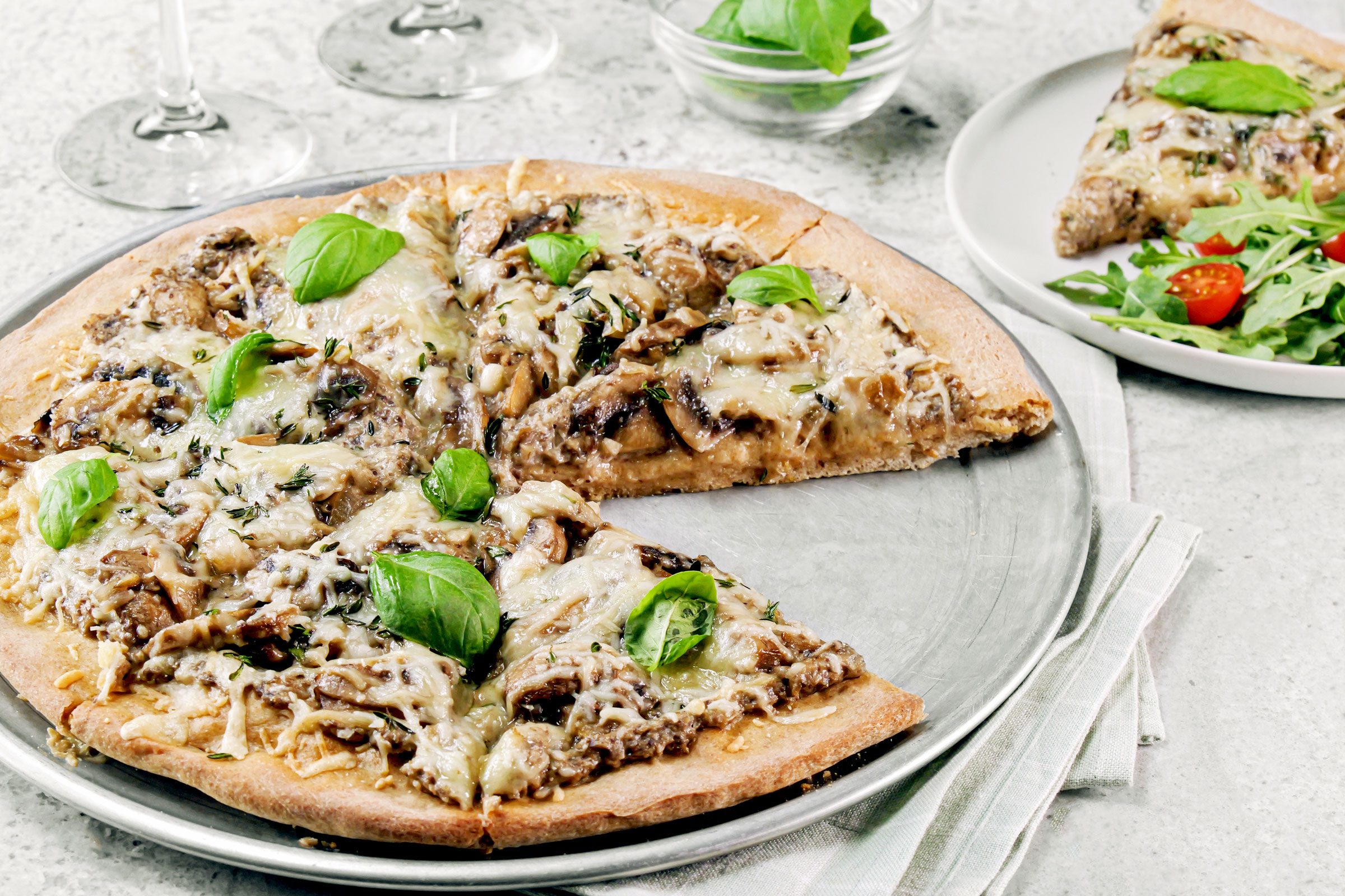 mushroom pizza