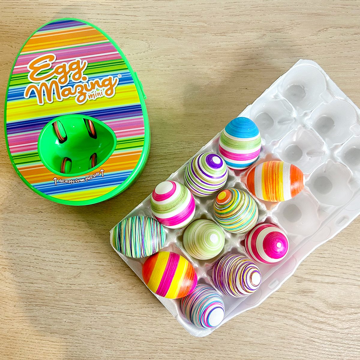 The Spinning EggMazing Egg Decorator Provides Easter Fun Without the Mess
