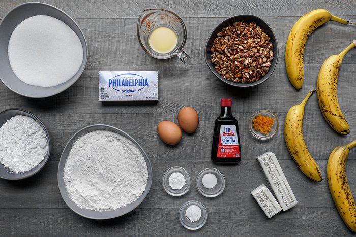 Ingredients for Banana Nut Bread Recipe