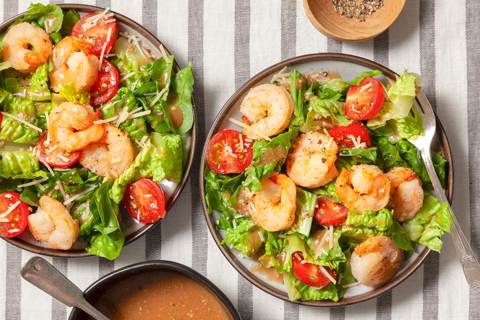 Crispy Shrimp Caesar Salad