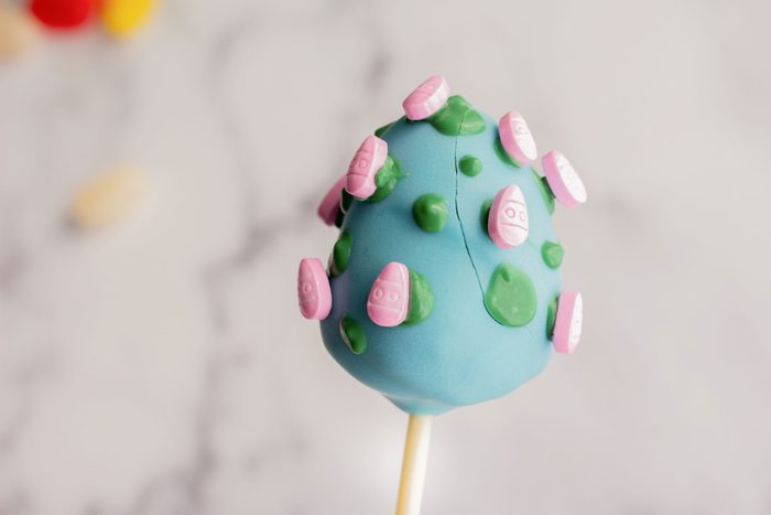 Careful not to break the cake pops