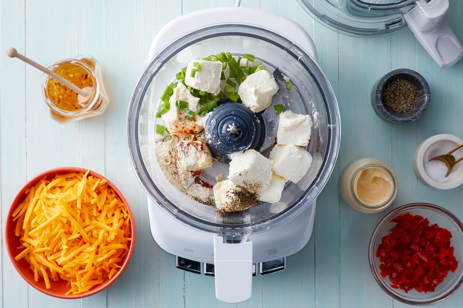 Pimento Cheese ingredients