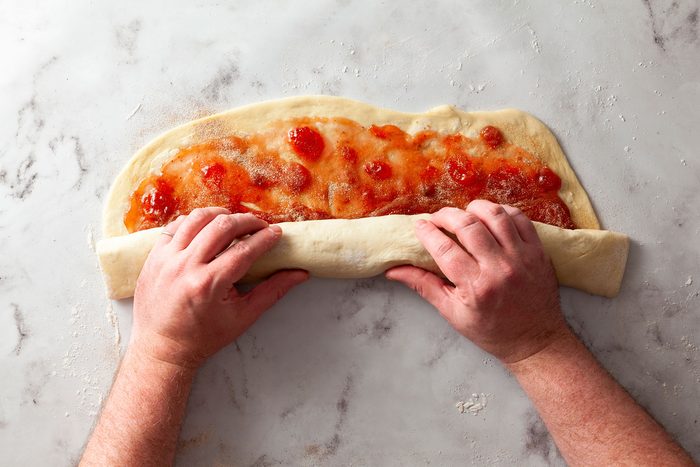 Rolling the Dough with Hands