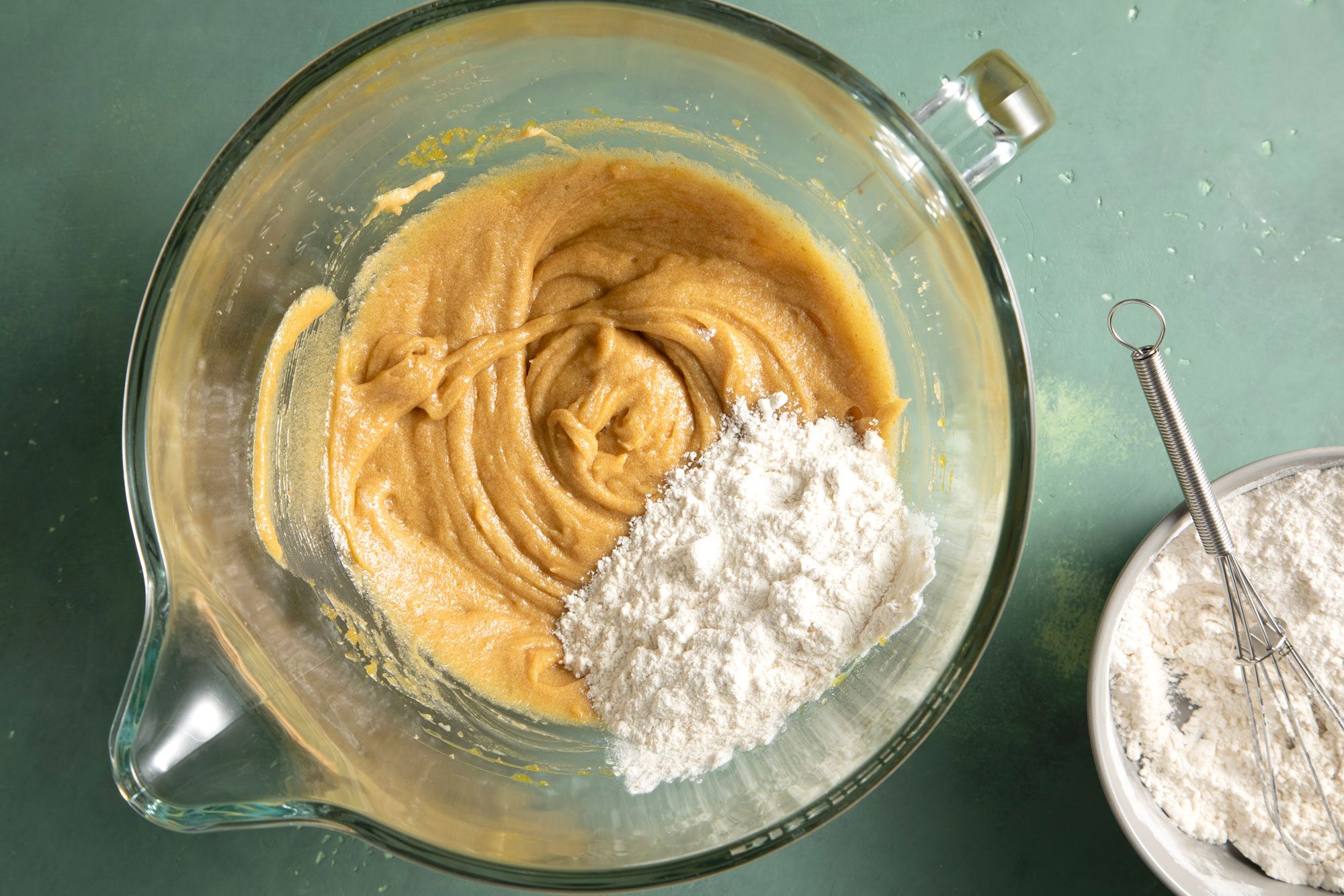 Beat the flour and butter mixture together