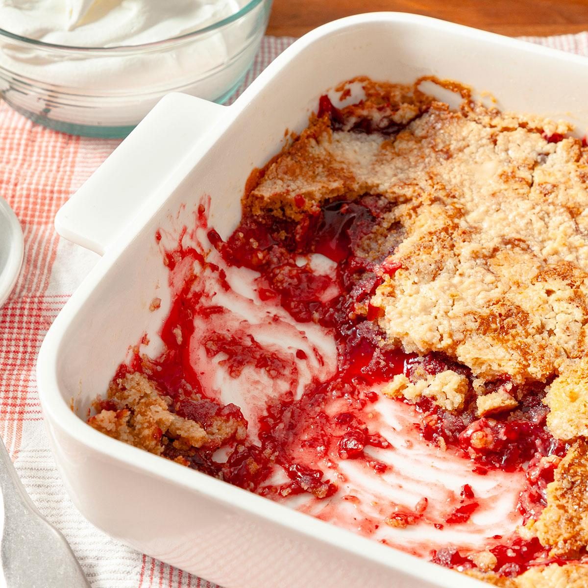 Strawberry Dump Cake