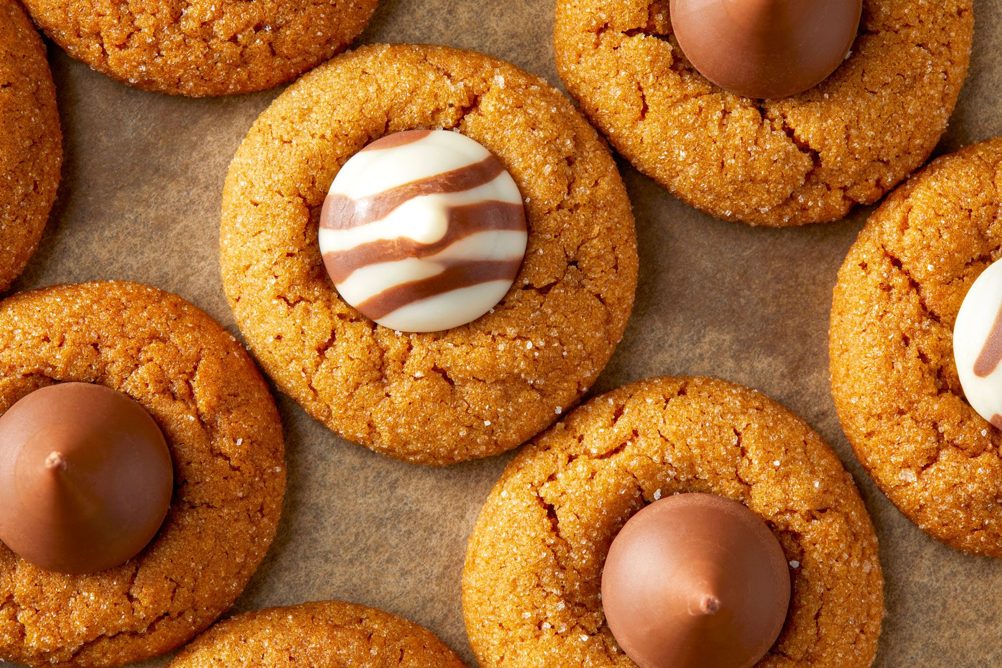 Overhead Close Shot of Gingerbread Blossoms