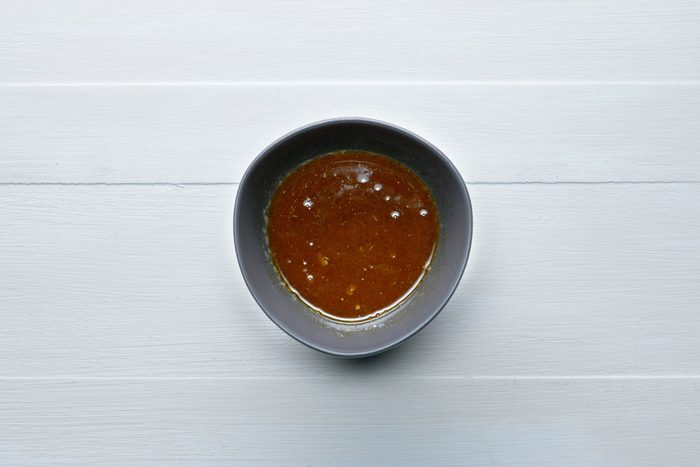 Butter mixture in a small bowl