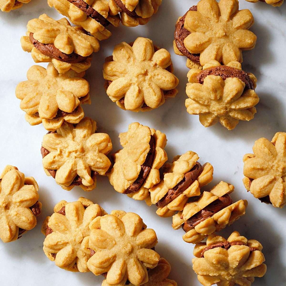 Mocha Shortbread Sandwich Cookies