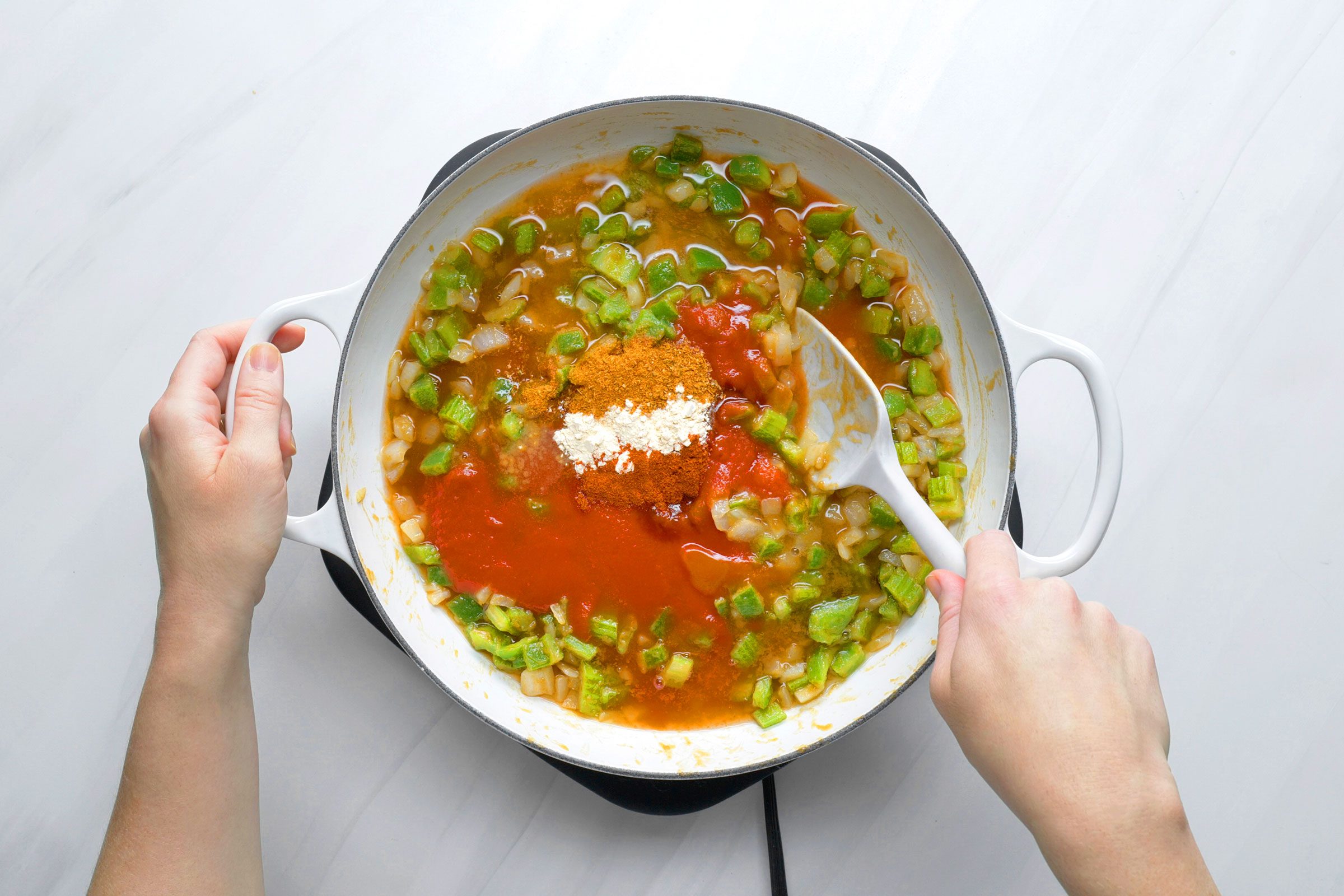 making Shrimp Etouffee sauce