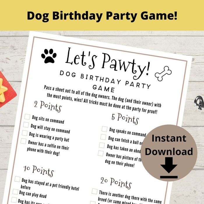 Dog Birthday Party Game Ecomm Via Etsy.com