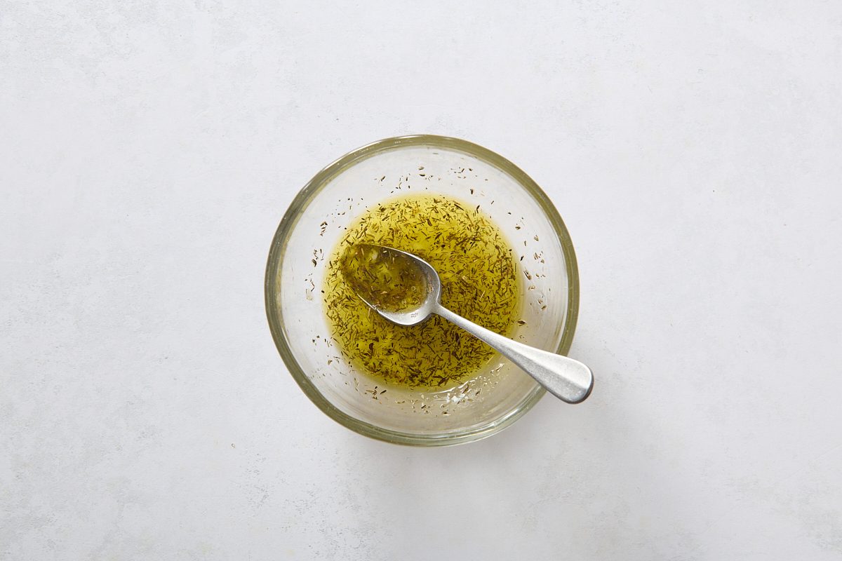 Combining the marinade ingredients