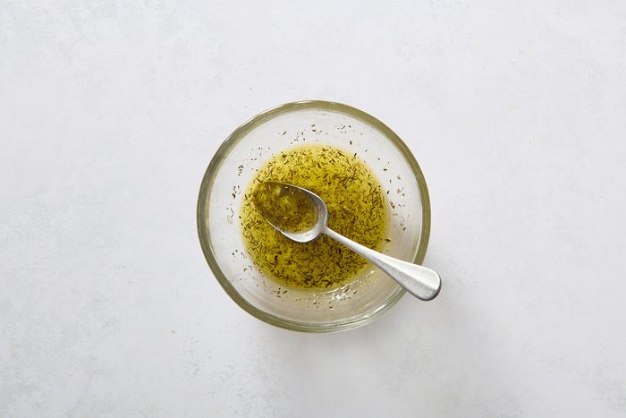 Combining the marinade ingredients