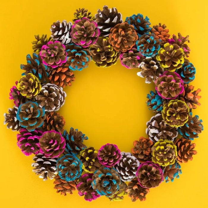 Playful Pine Cone Wreath