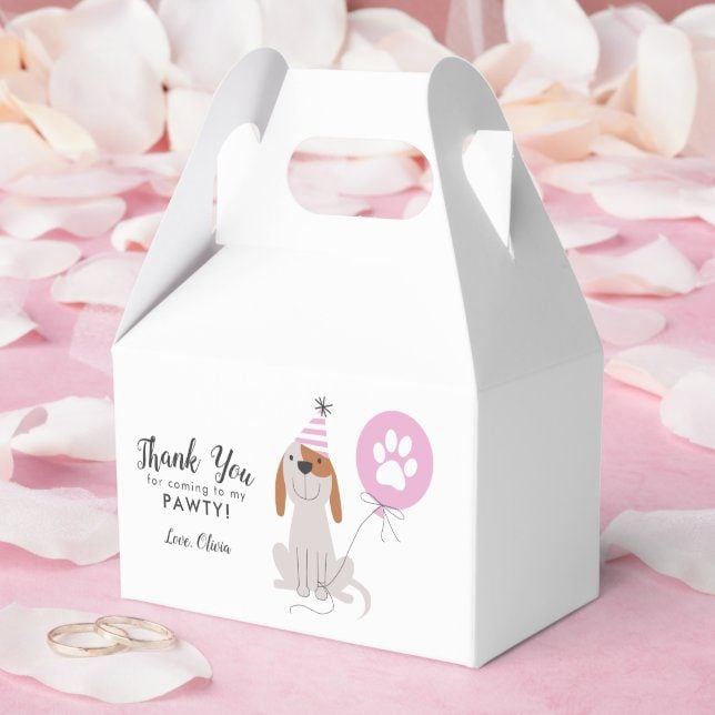 Thank You Party Favor Box Ecomm Via Zazzle