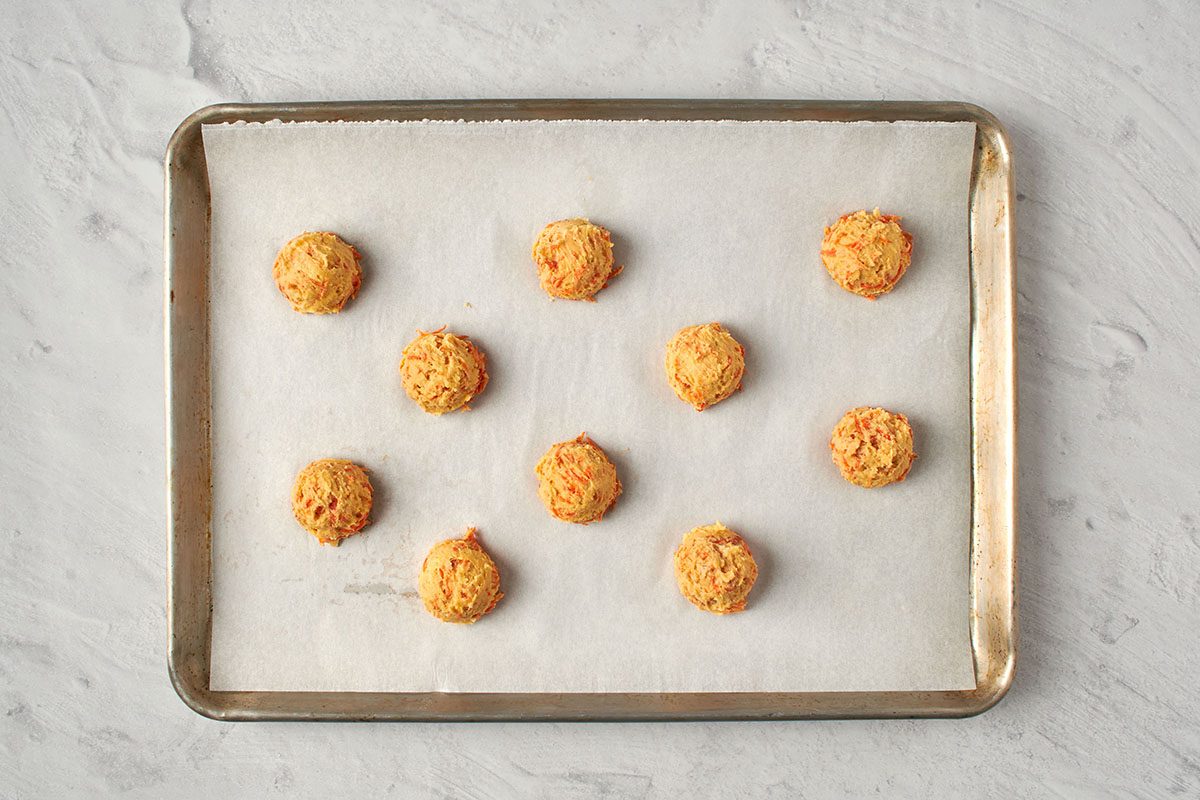 Place cookie dough on baking sheet