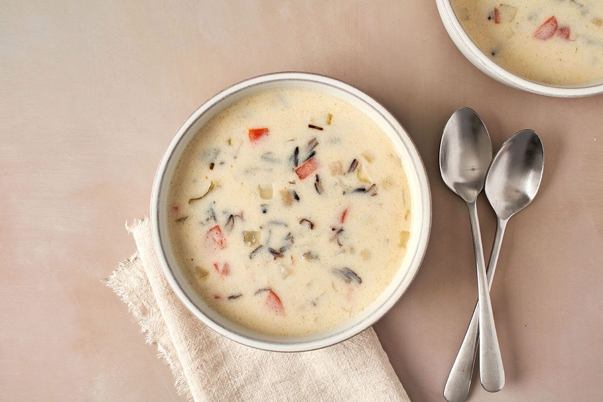 This wild rice soup by Taste of Home is delicious and versatile, so you can easily make it, and then make it your own.