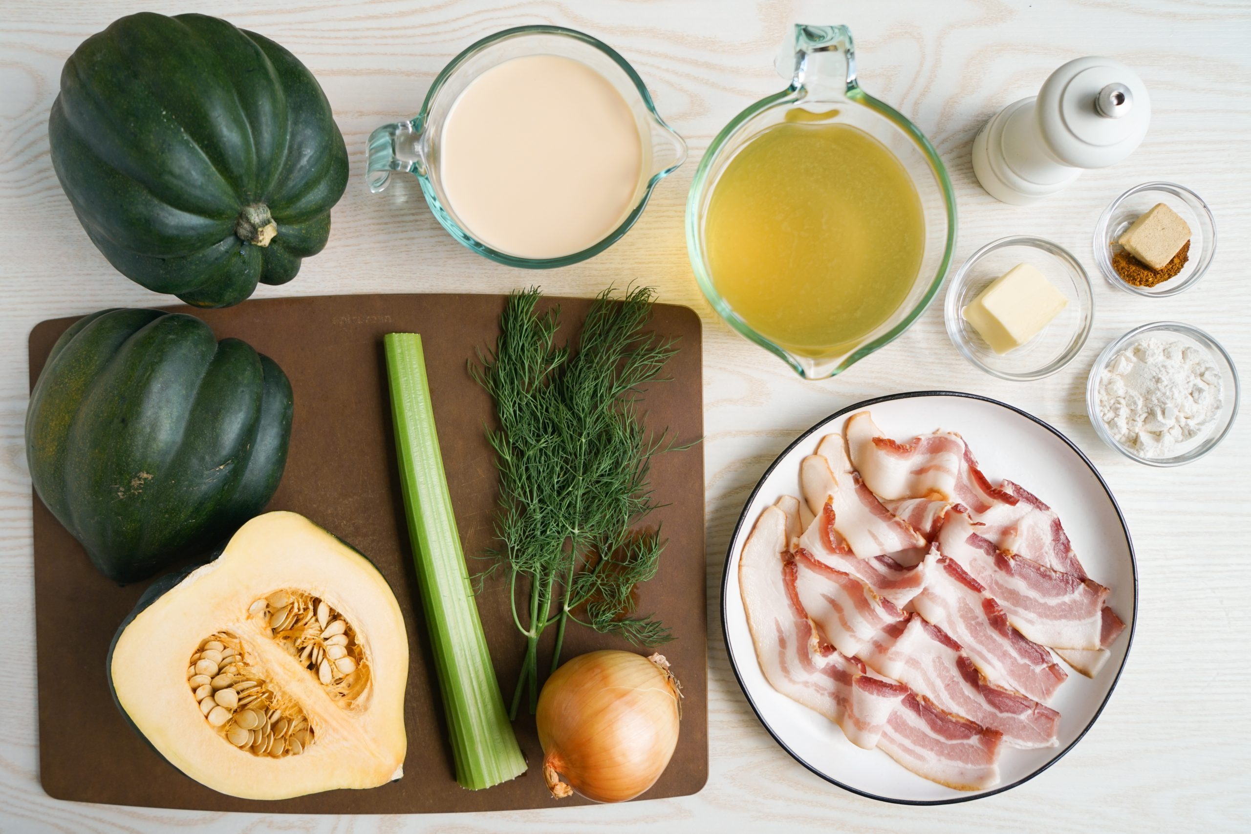Acorn squash soup ingredients