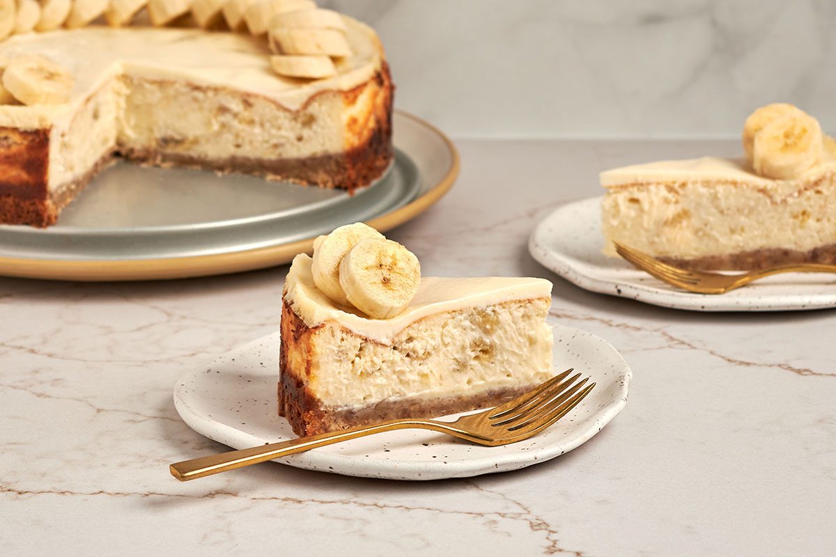 Chilled, creamy banana cheesecake by Taste of Home is the perfect summer treat.